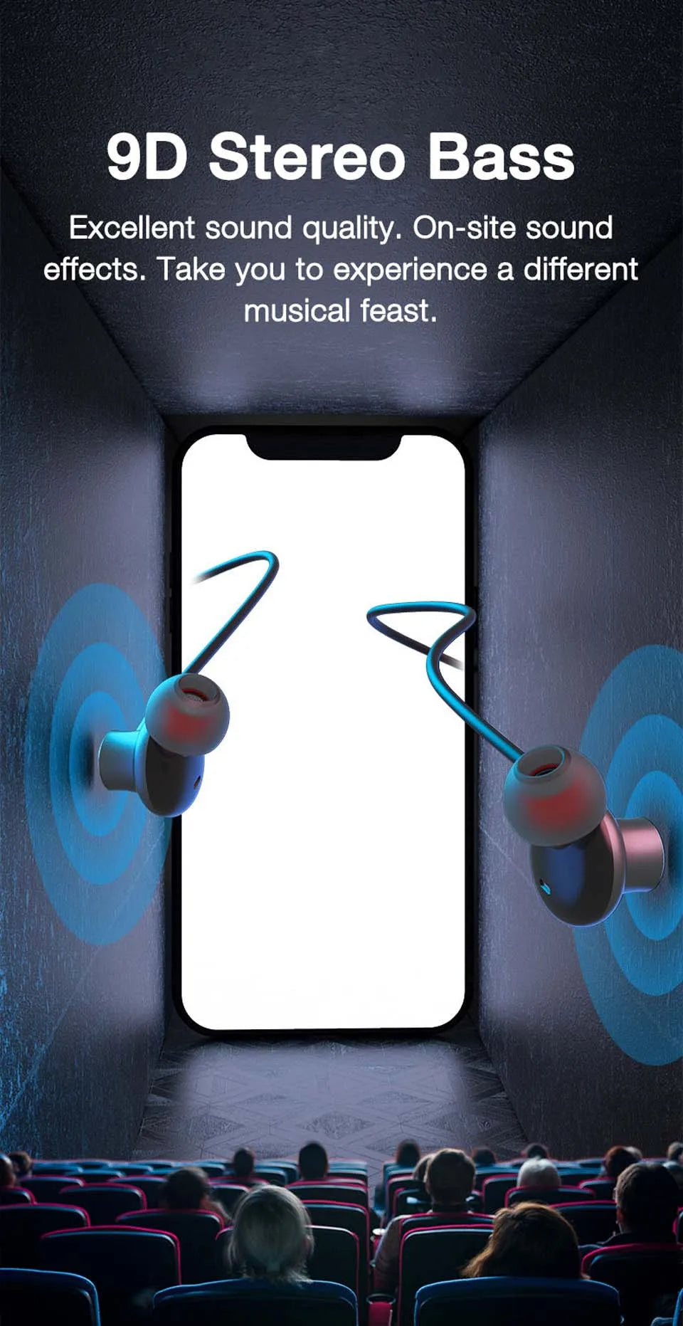 Auriculares Deportivos Auriculares deportivos inalámbricos con micrófono Bluetooth Fone De Ouvido Sem Fio Inalambicos Auriculares