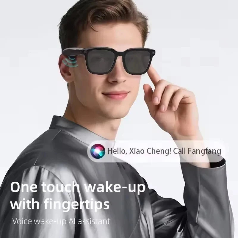 Gafas Inteligentes con IA 2026, Traducción por IA, Cámara HD de 8MP, Grabación de Imágenes 4K, Llamadas Bluetooth, Grabación de Música, Gafas de Sol Inteligentes