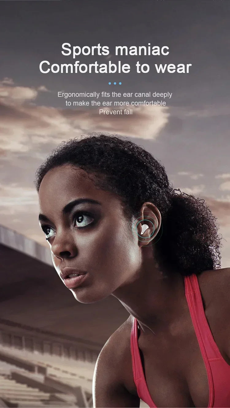 Auriculares inalámbricos A6S TWS originales, auriculares Bluetooth, auriculares deportivos estéreo Fone Bluetooth