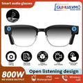 Gafas Inteligentes con IA 2026, Traducción en Más de 120 Idiomas, Cámara de 800W Píxeles, Reproductor de Música y Video, Llamadas, Gafas con Cambio de Color 8K para Hombre