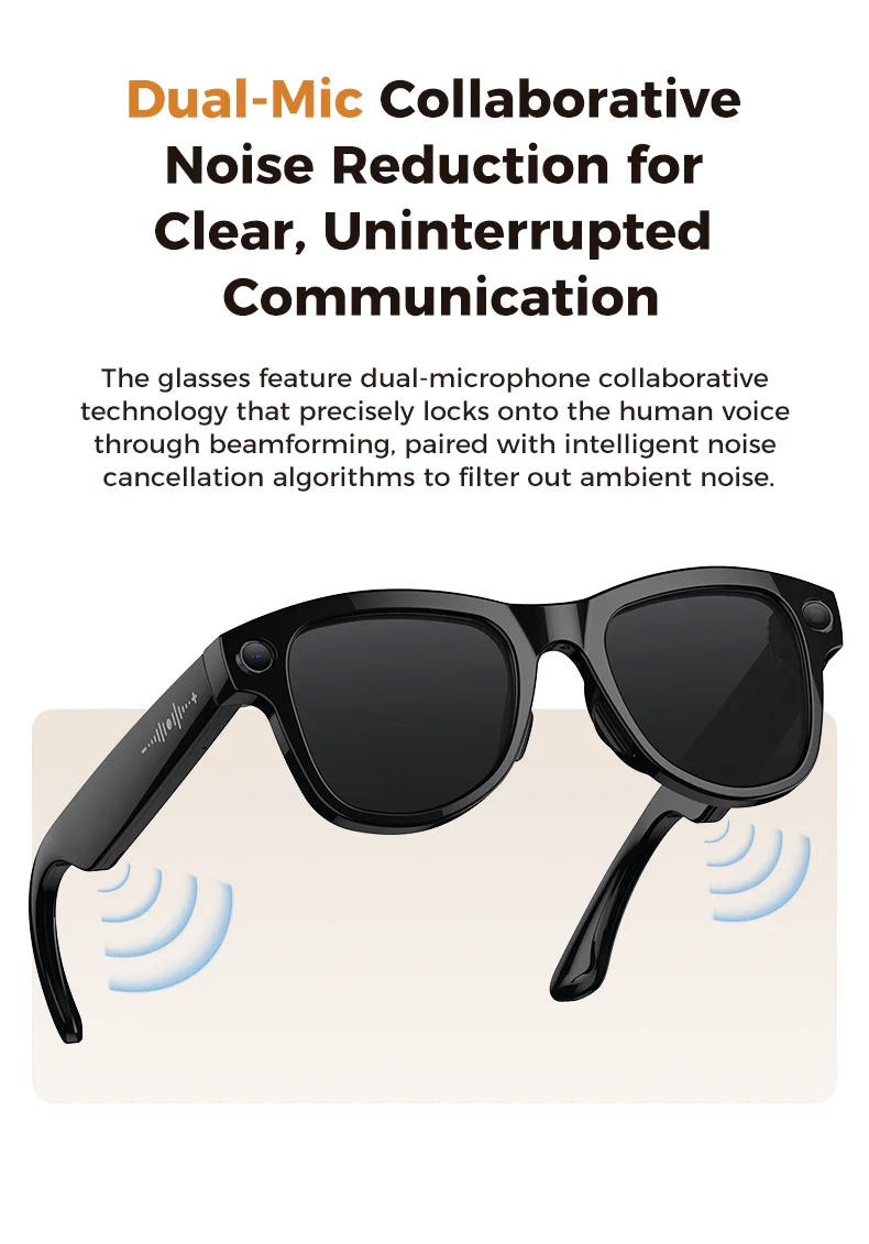 2026New Smart AI Glasses 4K 800W Camera ChatGPT Photos&Video  3600mAh Charging Case Power Bank 32GB Translation Music Sunglasses