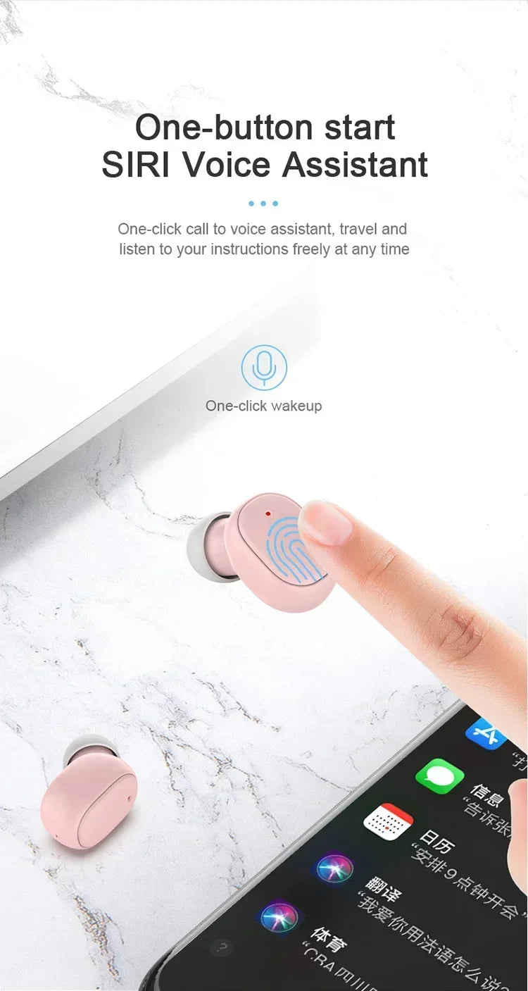 Auriculares inalámbricos A6S TWS originales, auriculares Bluetooth, auriculares deportivos estéreo Fone Bluetooth