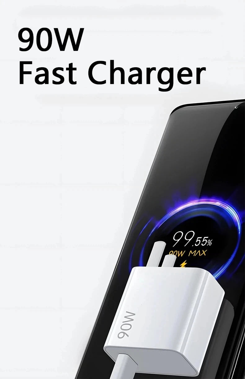 Cargador Original de 90w, adaptador de Cargador Turbo para Xiaomi 15 Ultra 15 14 Poco X7 Pro F7 Pro F7 F6 Redmi Note 14 Pro + Pad