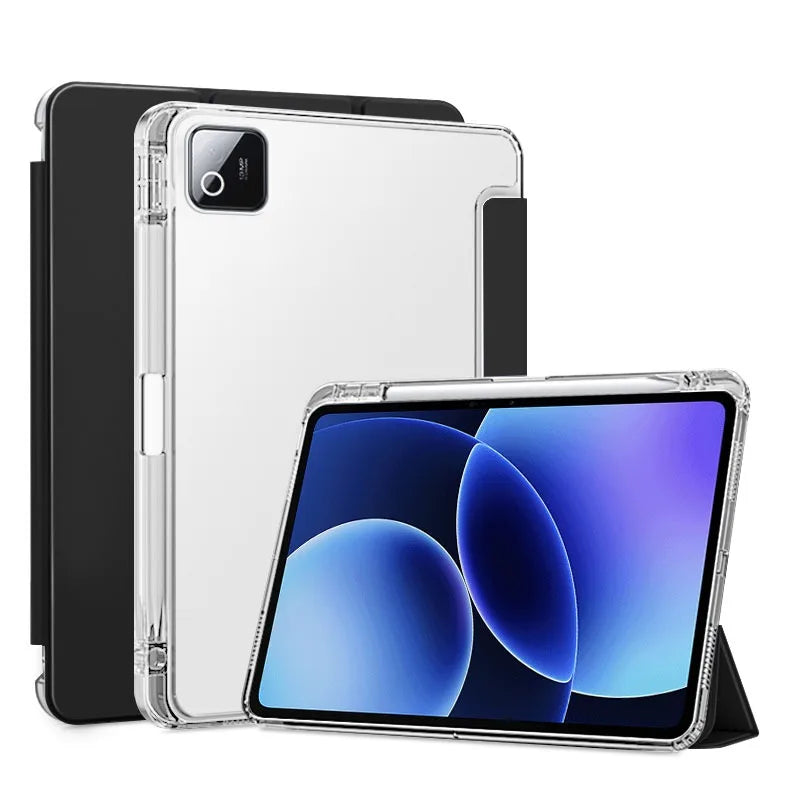 Funda para Xiaomi Pad 8/8Pro 11,2 pulgadas inteligente con portalápices soporte triple Funda para tableta Xiaomi Pad 7 Pro Mi Pad 7 2024 Funda