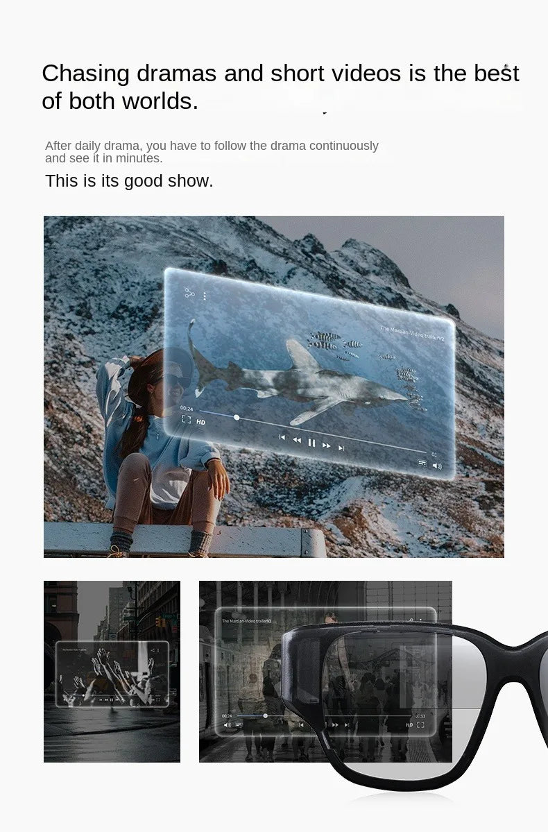 INMO Air Smart AR Glasses Real-time Translation and Text Prompt 3D With Camera For Movie Watching Full-color True Wireless