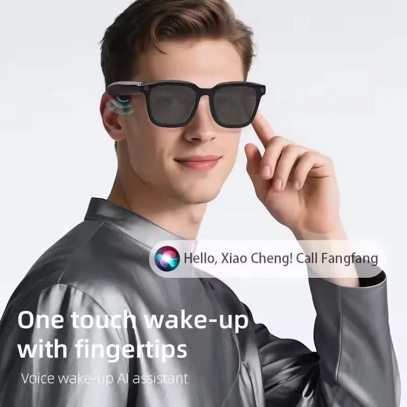 Gafas Inteligentes Lenovo con IA, Traducción por IA, Cámara HD de 8MP, Grabación de Imágenes 4K, Llamadas Bluetooth, Grabación de Música, Gafas de Sol Inteligentes, Novedad 2026