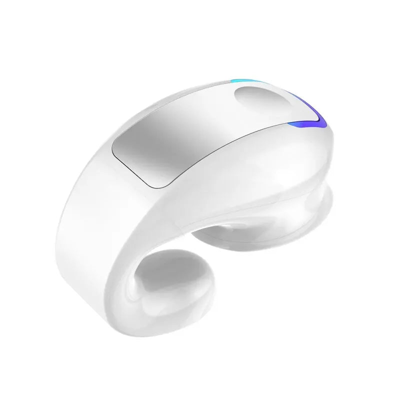 Auriculares Inalámbricos Bluetooth con Clip para la Oreja, Auriculares de Conducción Ósea de Alta Calidad, Auriculares Deportivos TWS con Cancelación de Ruido y Micrófono