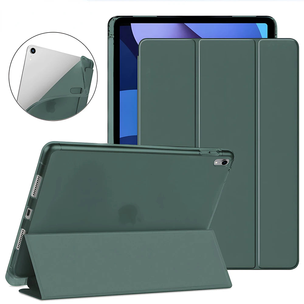 Funda inteligente para iPad 9,7 2018 2017 Fundas Funda magnética de cuero Pu con soporte para iPad 10,2 5th 6th Air 1 2 3 4 5 7 8 9 10 Generación