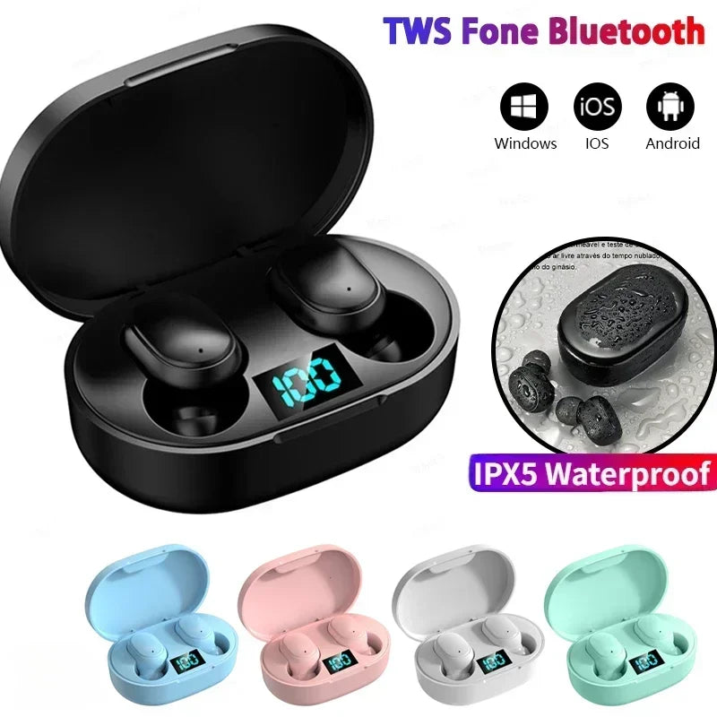 Auriculares inalámbricos Bluetooth E6S TWS auriculares Bluetooth auriculares inalámbricos auriculares con cancelación de ruido con micrófono