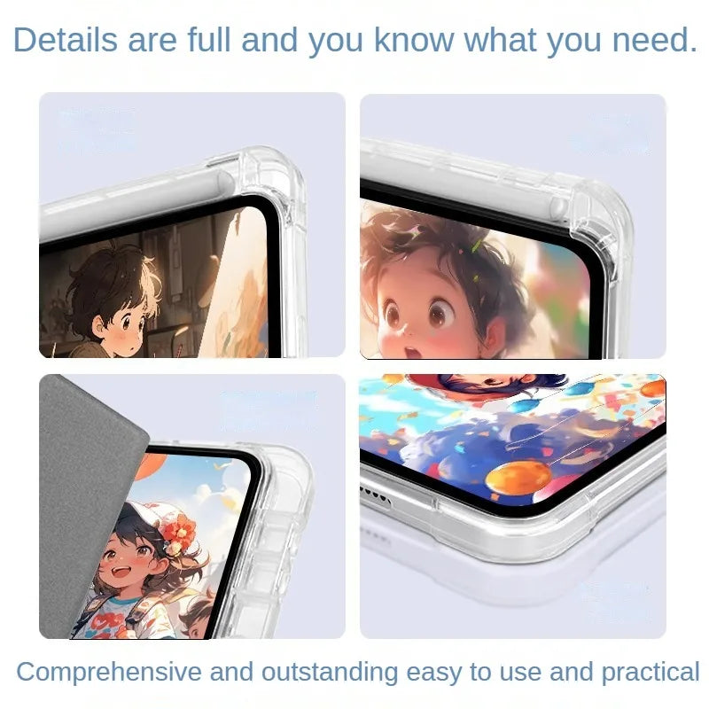 Funda para Xiaomi Pad 8/8Pro 11,2 pulgadas inteligente con portalápices soporte triple Funda para tableta Xiaomi Pad 7 Pro Mi Pad 7 2024 Funda