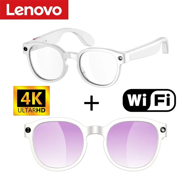 Nuevas Gafas Inteligentes Lenovo AI 2026 con Cámara HD de 800W, Traducción en Tiempo Real, Llamadas, Grabación de Música, Gafas Inteligentes para Viajes al Aire Libre
