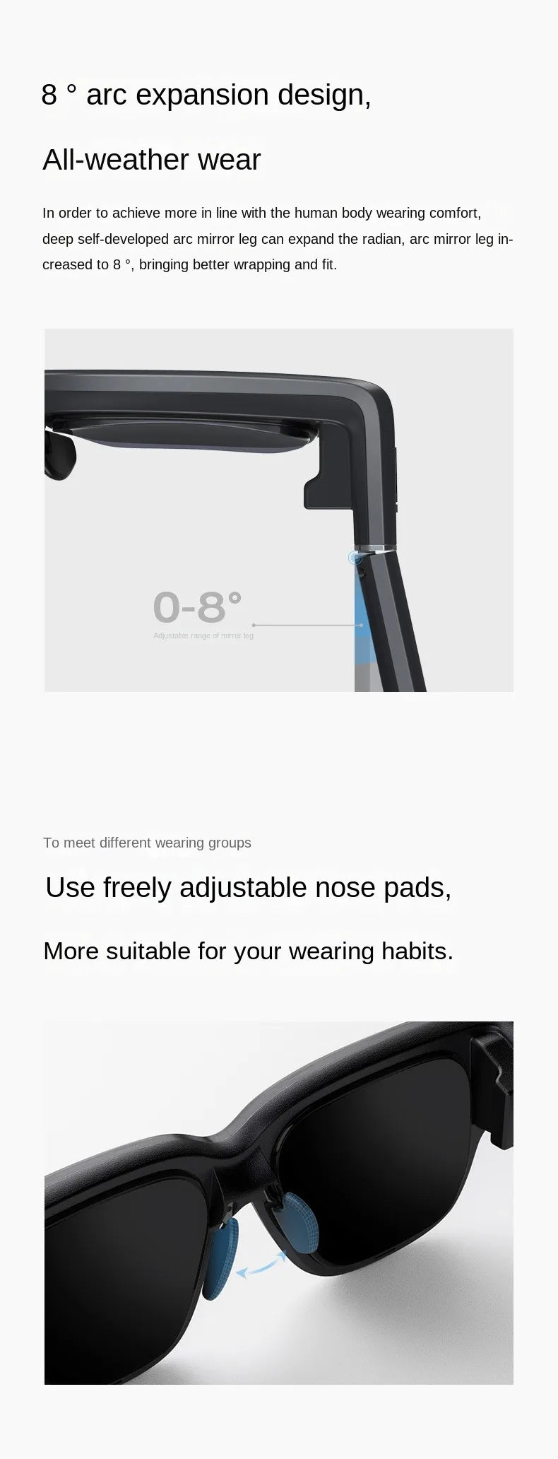 INMO Air Smart AR Glasses Real-time Translation and Text Prompt 3D With Camera For Movie Watching Full-color True Wireless