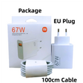 Cargador Original Xiaomi 67W Turbo carga rápida UE Gan adaptador para Poco X6 Pro X5 F5 Mi 14 13 12s Redmi K60 K50 K60E teléfono móvil