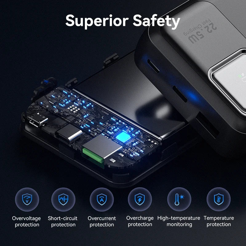 KUULAA 20000mAh banco de energía batería externa portátil 22,5 W cargador portátil de carga rápida para iPhone xiaomi redmi poco Powerbank