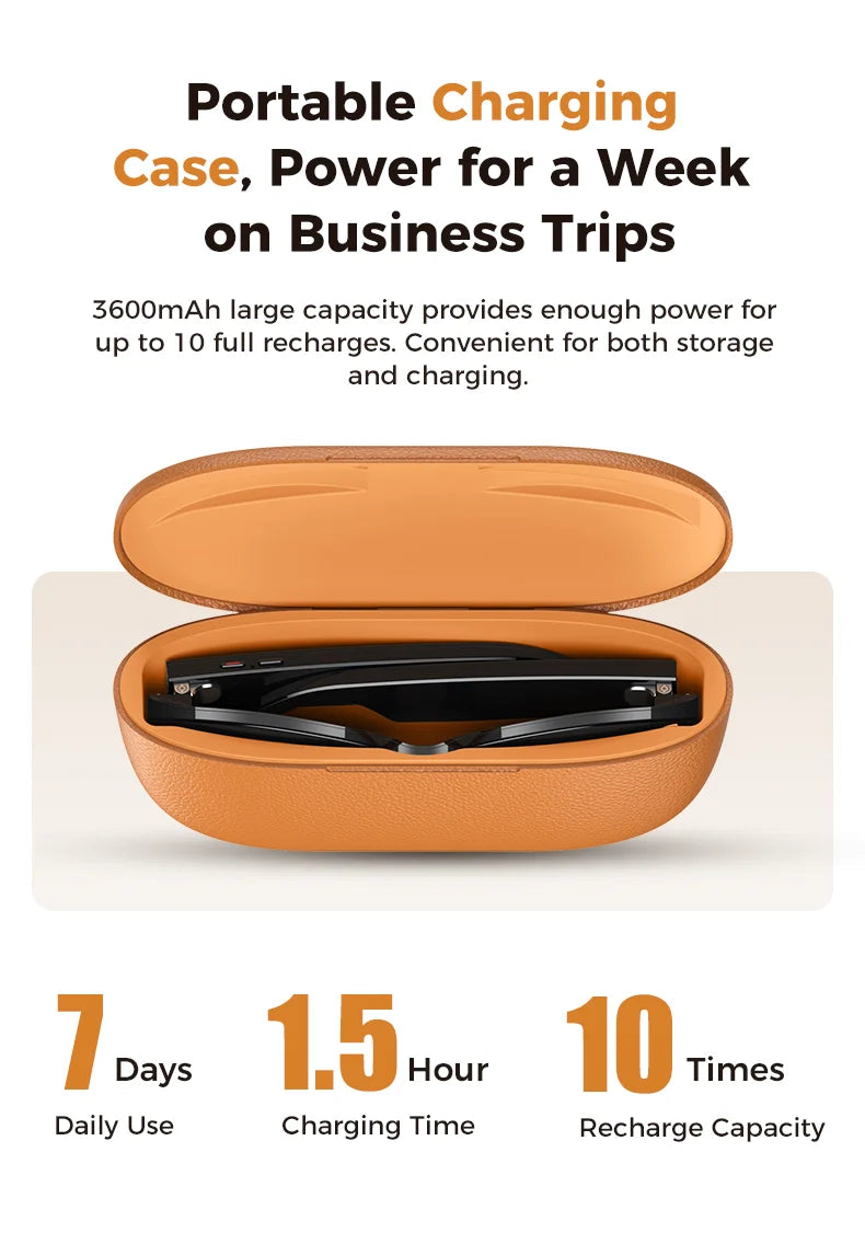 2026New Smart AI Glasses 4K 800W Camera ChatGPT Photos&Video  3600mAh Charging Case Power Bank 32GB Translation Music Sunglasses