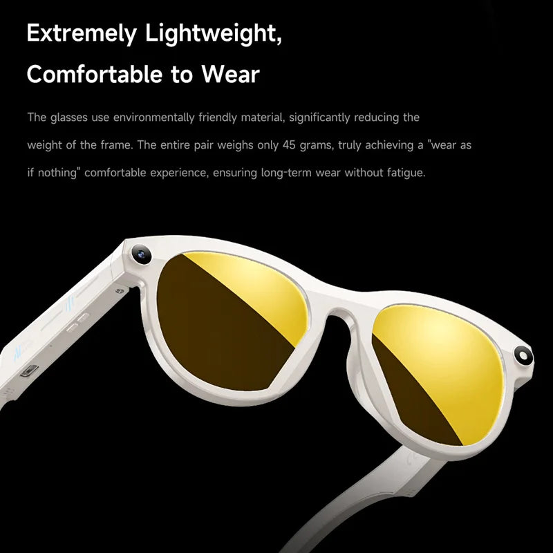AI gafas de cámara inteligente traducción 8K HD gafas de cámara multifuncional Bluetooth 5,3 llamadas asistente de voz música nuevo