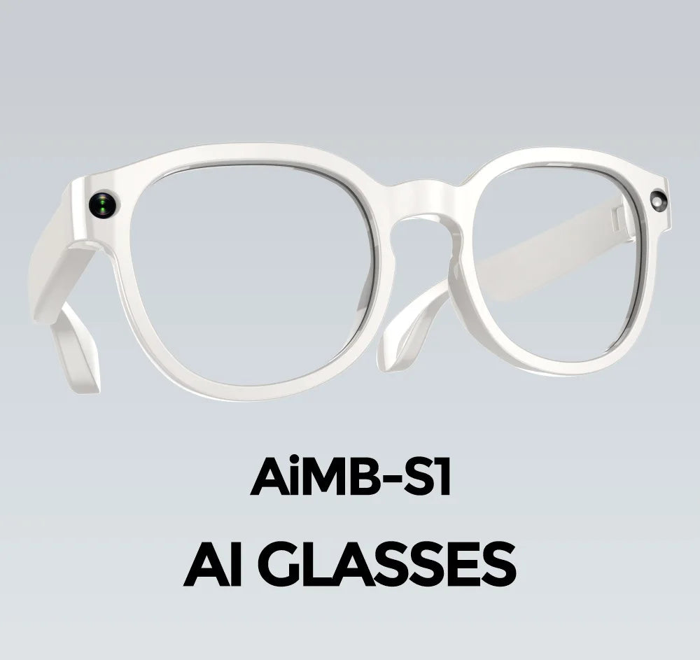 Gafas Inteligentes con IA 2026, Traducción por IA, Cámara HD de 8MP, Grabación de Imágenes 4K, Conversación, Grabación, Escucha de Música