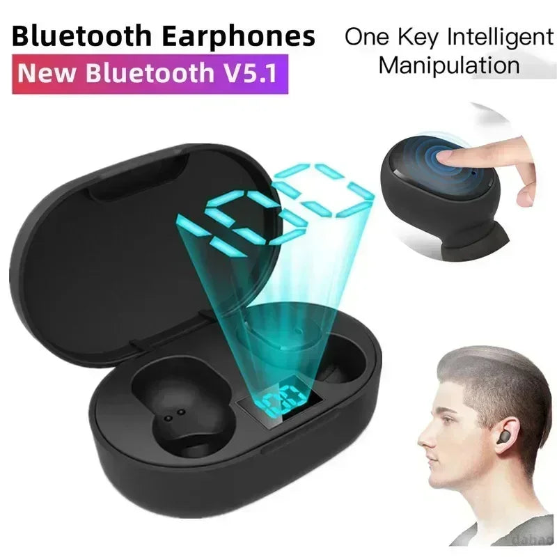 Auriculares inalámbricos Bluetooth E6S TWS auriculares Bluetooth auriculares inalámbricos auriculares con cancelación de ruido con micrófono
