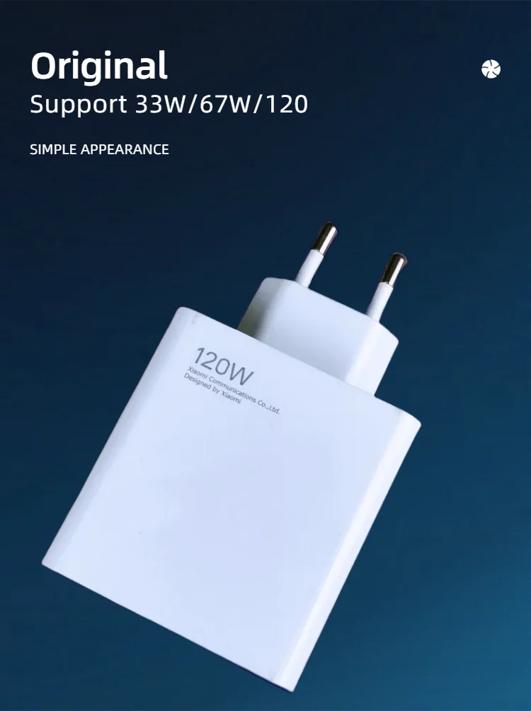 Cargador Original Xiaomi de 120W Turbo Super Carga Rápida, Adaptador EU Tipo C, Cable para Mi 13t 12s Redmi Note 14 13 12 Pro Plus