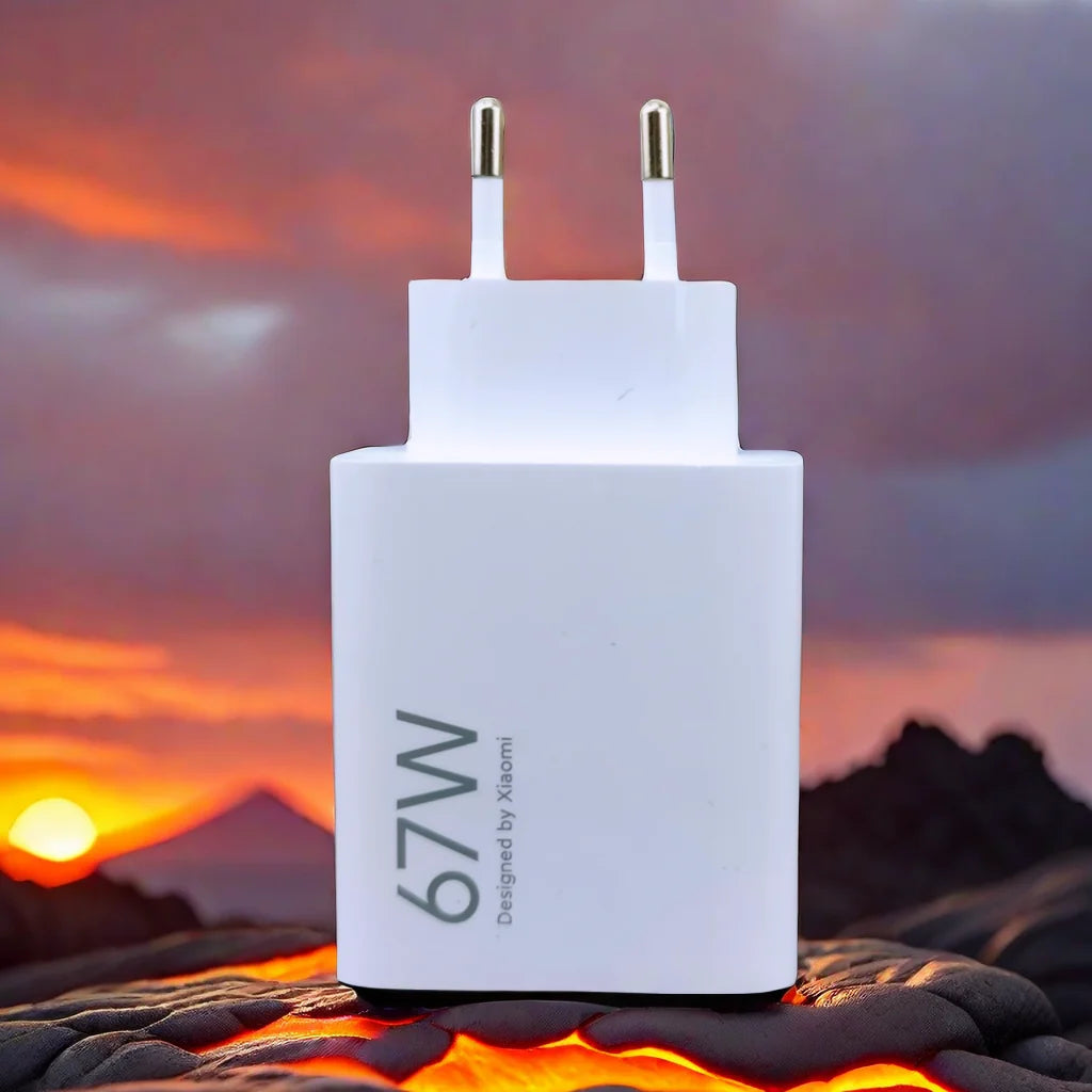 Cargador Original Xiaomi 67W Turbo carga rápida UE Gan adaptador para Poco X6 Pro X5 F5 Mi 14 13 12s Redmi K60 K50 K60E teléfono móvil