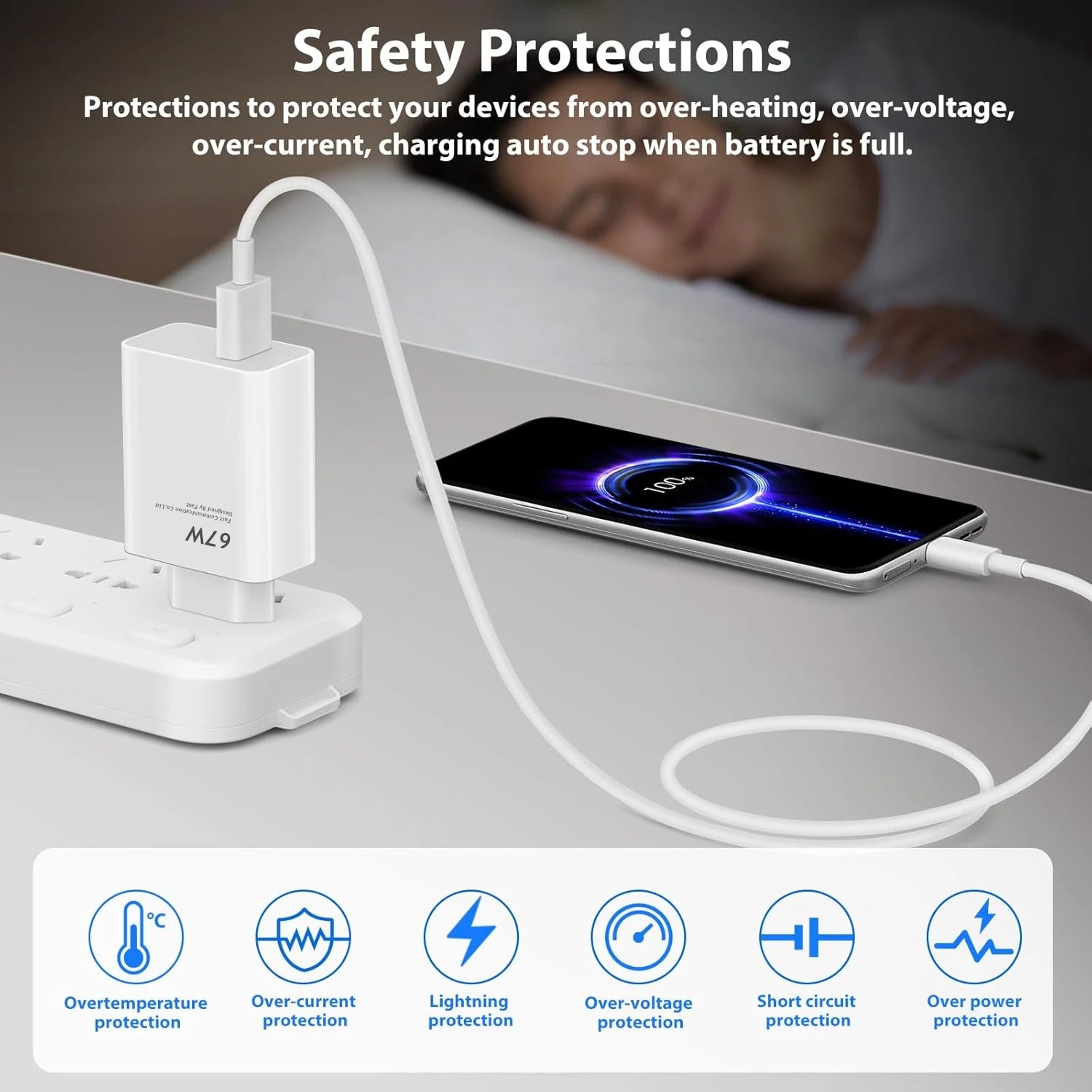 Cargador Ultra rápido 6A 67W para Xiaomi 11 12 Lite 13T 14T 15 17 Redmi Note 10 11T 12 13 14 POCO X3 X4 X5 tipo C Cable de carga USB