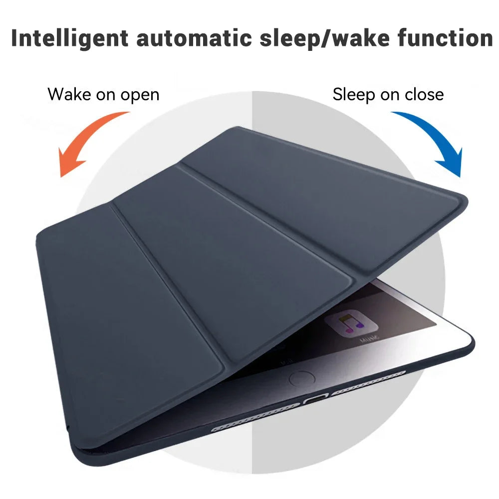 Funda inteligente para iPad 9,7 2018 2017 Fundas Funda magnética de cuero Pu con soporte para iPad 10,2 5th 6th Air 1 2 3 4 5 7 8 9 10 Generación