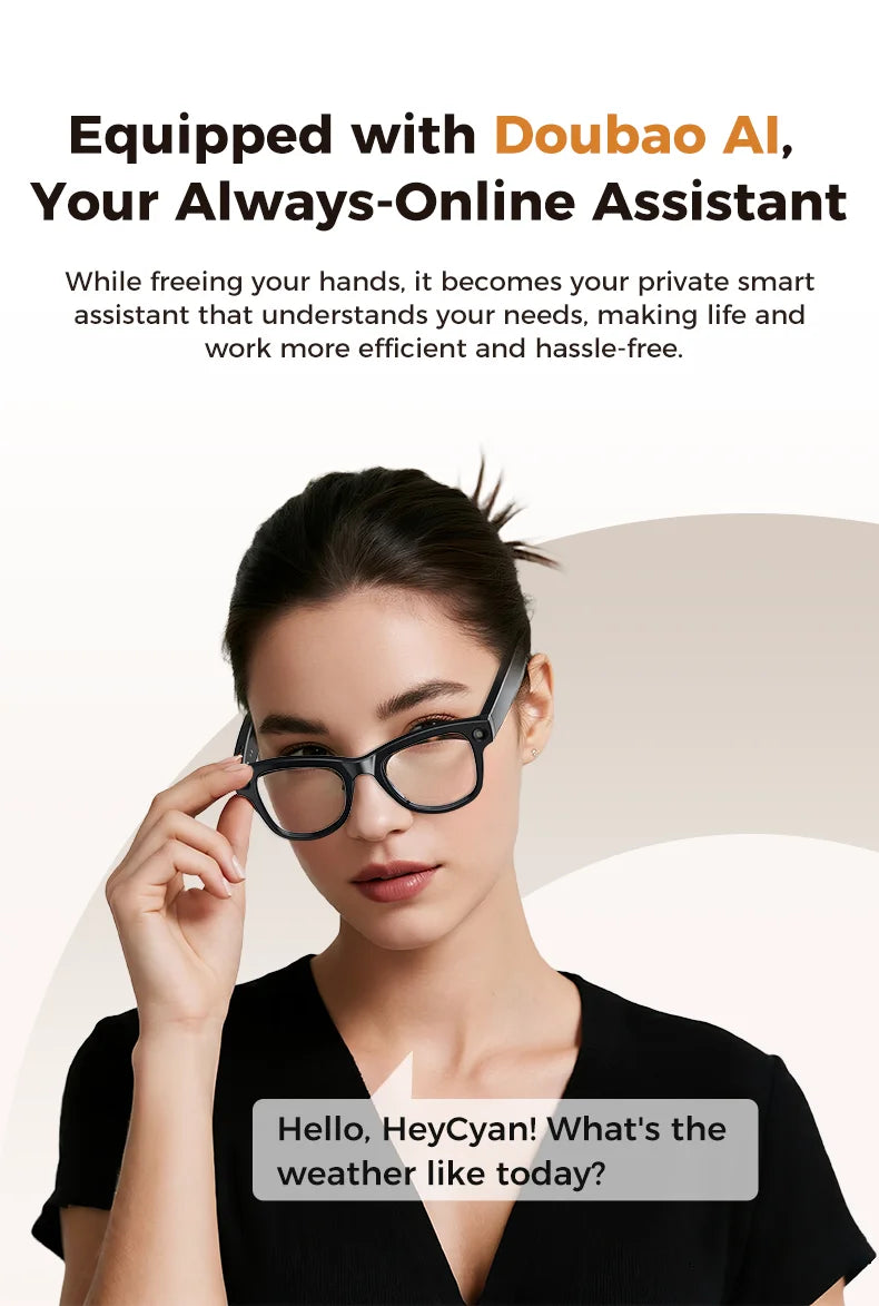 2026New Smart AI Glasses 4K 800W Camera ChatGPT Photos&Video  3600mAh Charging Case Power Bank 32GB Translation Music Sunglasses