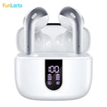 Auriculares inalámbricos con Bluetooth 5,3, reducción de ruido de llamadas de cuatro micrófonos ENC, tiempo de reproducción de 50 horas Auriculares inalámbricos Bluetooth
