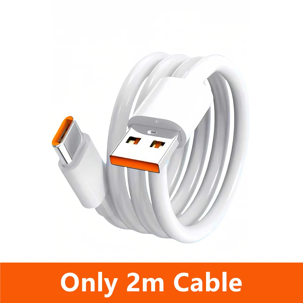 Cargador Ultra rápido 6A 67W para Xiaomi 11 12 Lite 13T 14T 15 17 Redmi Note 10 11T 12 13 14 POCO X3 X4 X5 tipo C Cable de carga USB