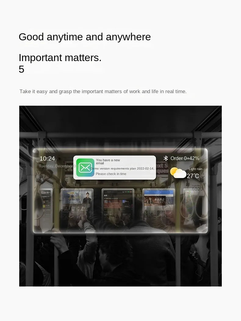 INMO Air Smart AR Glasses Real-time Translation and Text Prompt 3D With Camera For Movie Watching Full-color True Wireless