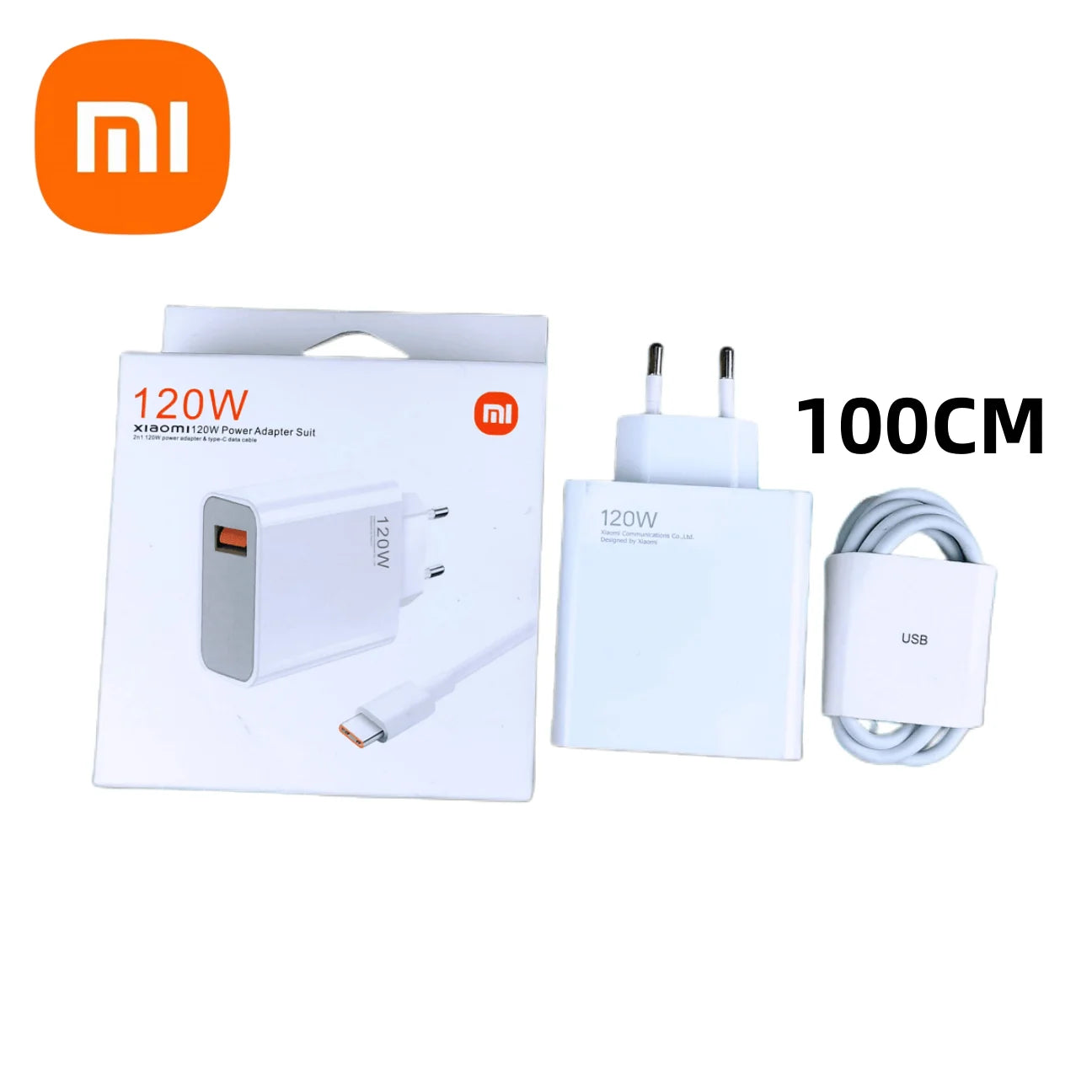 Cargador Original Xiaomi de 120W Turbo Super Carga Rápida, Adaptador EU Tipo C, Cable para Mi 13t 12s Redmi Note 14 13 12 Pro Plus
