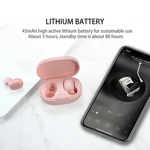 Auriculares inalámbricos A6S TWS originales, auriculares Bluetooth, auriculares deportivos estéreo Fone Bluetooth