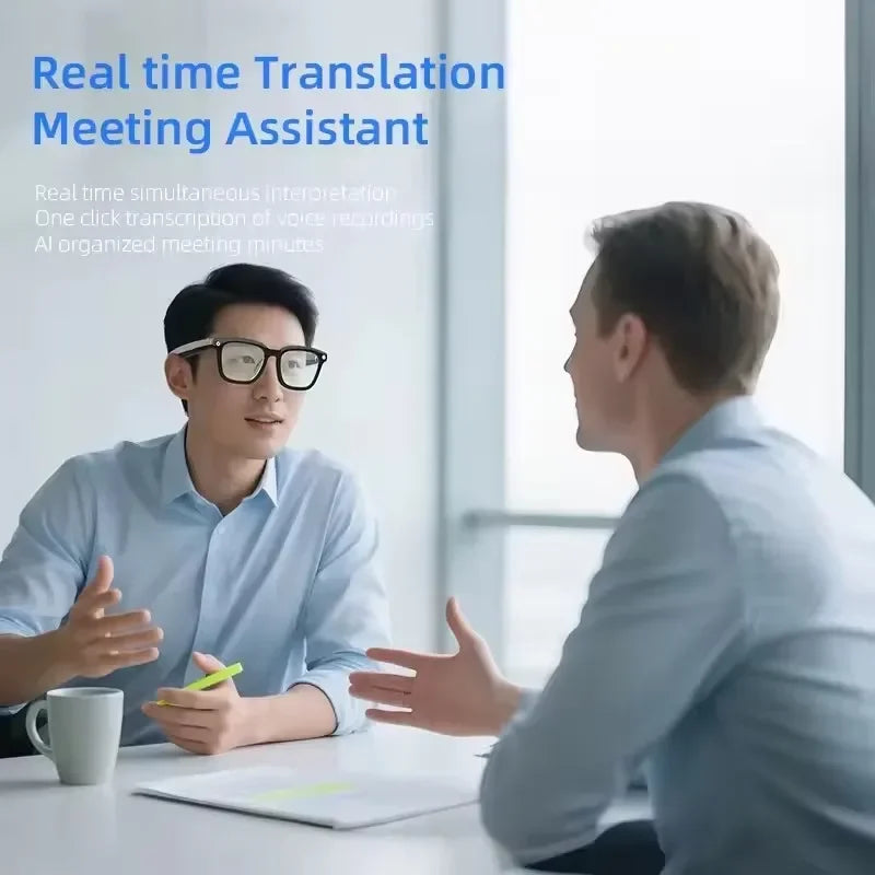 Nuevas Gafas Inteligentes Lenovo AI 2026 con Cámara HD de 800W, Traducción en Tiempo Real, Llamadas, Grabación de Música, Gafas Inteligentes para Viajes al Aire Libre